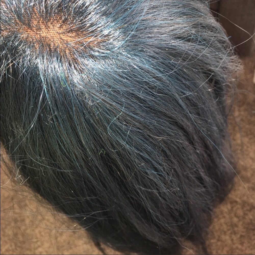 Emerald green lace front wig💚💙